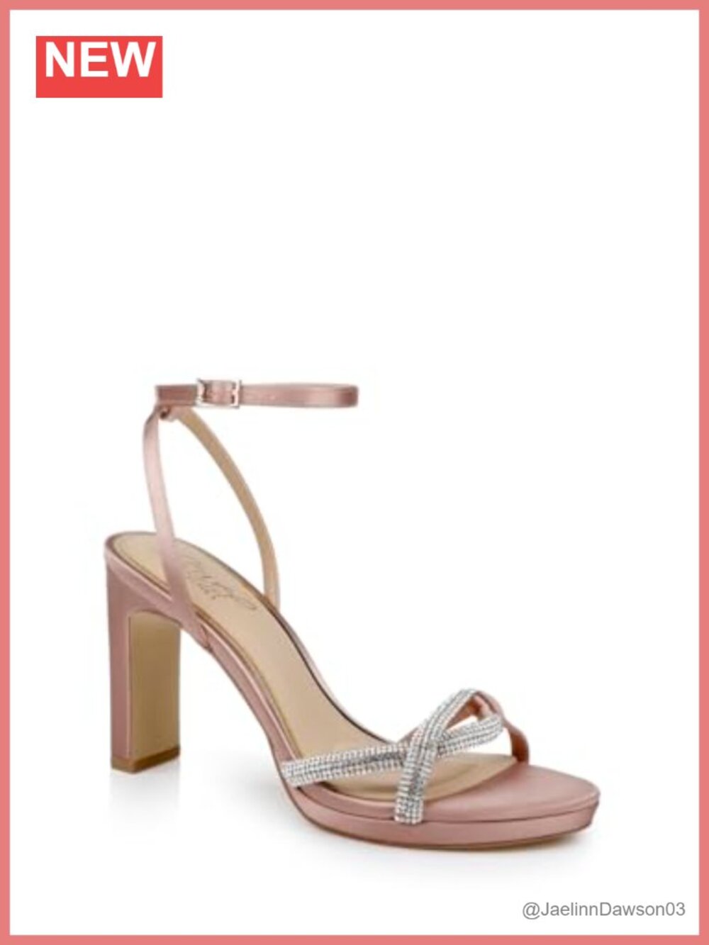 Jewel Badgley Mischka Fila Block Heel Platform Sandals Heeled Sandals